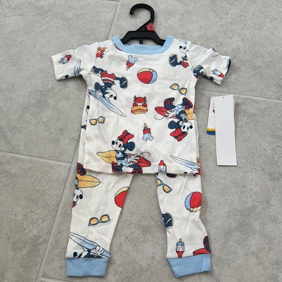 Disney Kids Pajamas - White and Blue - Picture 1 of 3